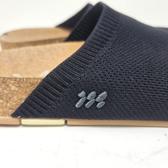 MESSAGE Henning Mules Clogs Black Minimalist Recovery Cork Vegan EU 39 US 8, 8.5 - Picture 4 of 12